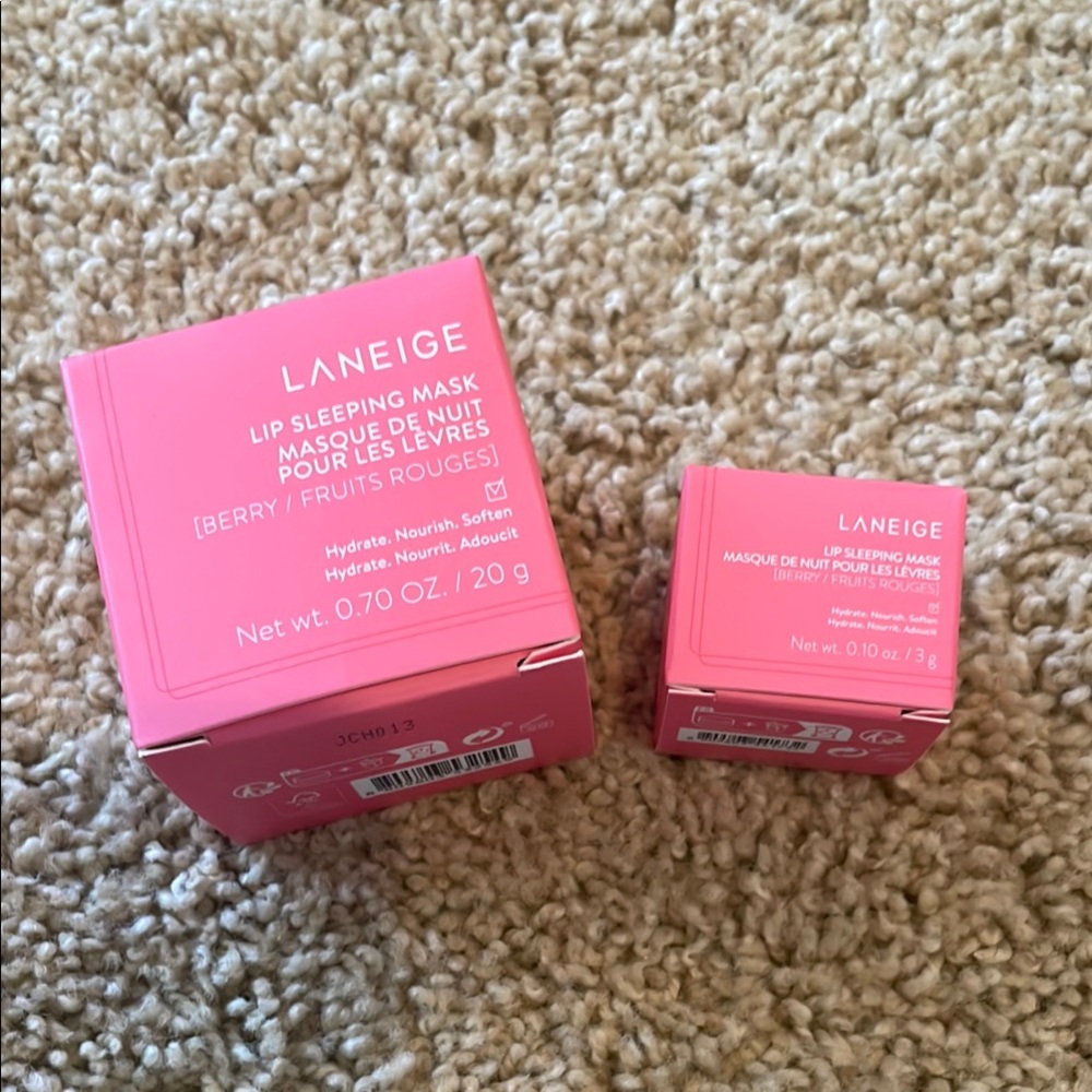 LANEIGE Pink Lip Balm Gloss Hydrating Shine